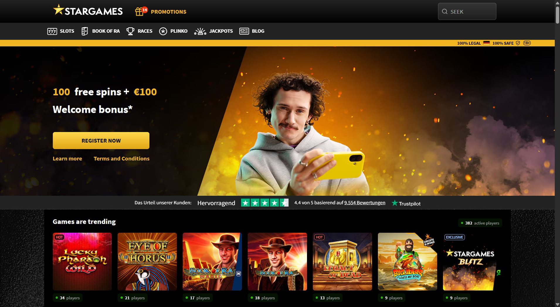 3. StarGames – Starker Online-Casino-Wert